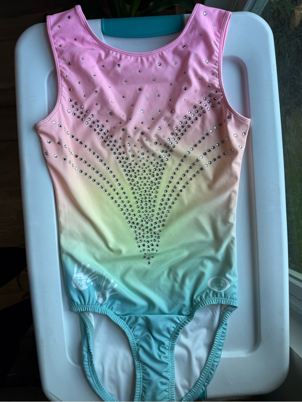 Adult Medium Chalk Warrior Leotard